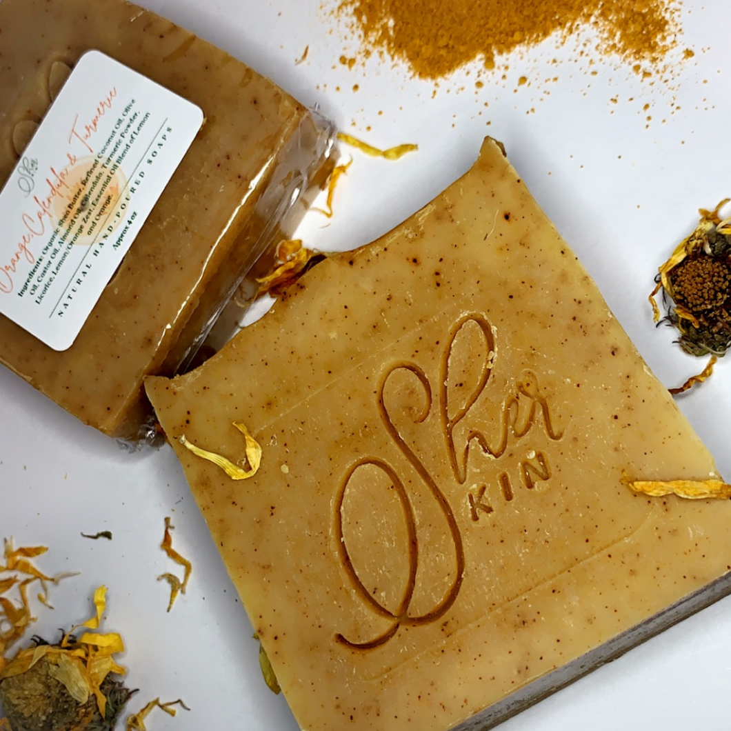 Orange, Calendula & Turmeric Face & Body Soap