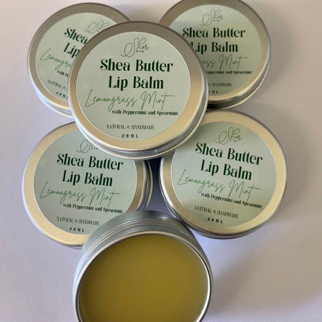 Shea Butter Lip Balm 'Lemongrass Mint'